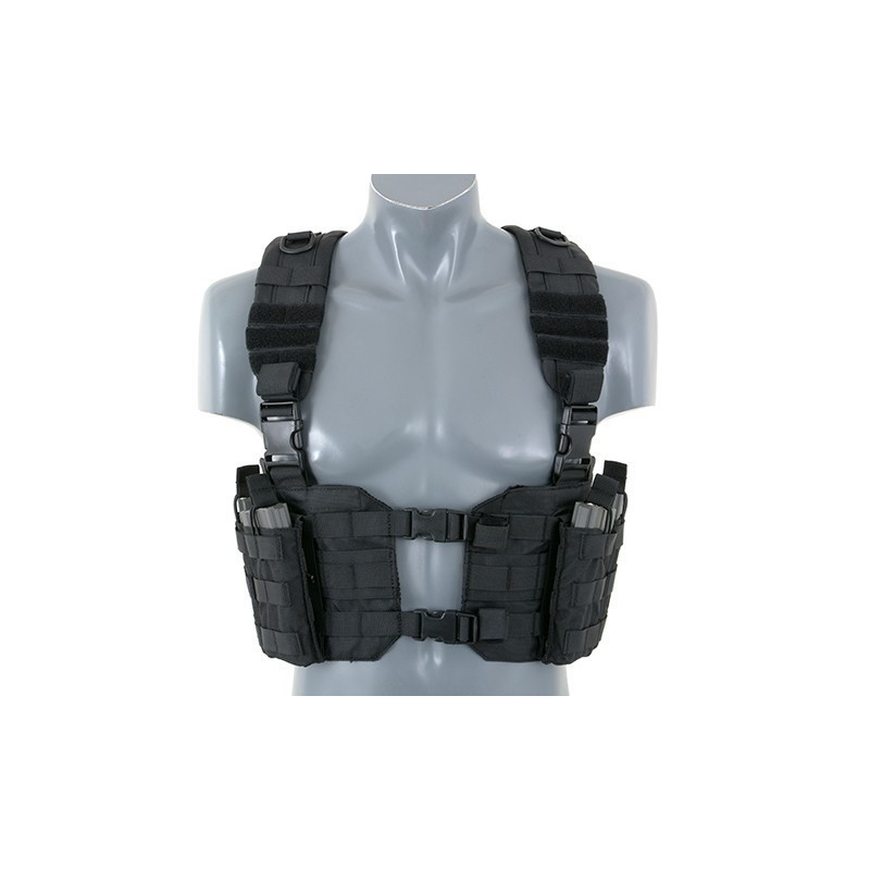Colete Chest Harness Preto [8Fields] — Coletes & Rigs — Airsoft Market PT