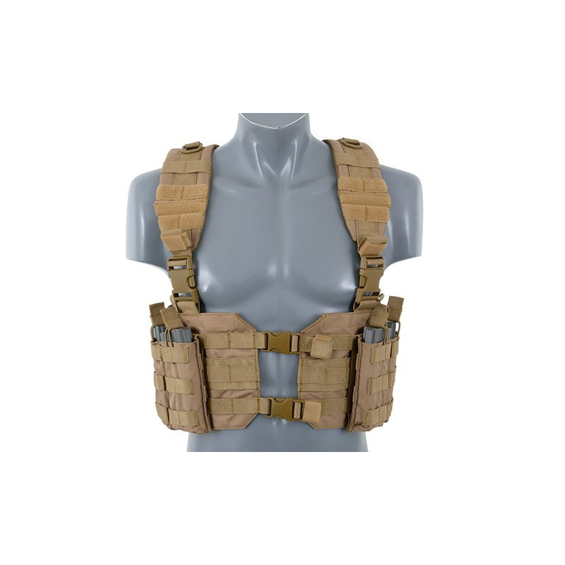 Colete Chest Harness Coyote [8Fields] — Coletes & Rigs — Airsoft Market PT