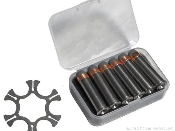 Cartuchos de Revólver Ares AR-APRBBC1 gris 6u — Carregadores / Magazines — Airsoft Market PT