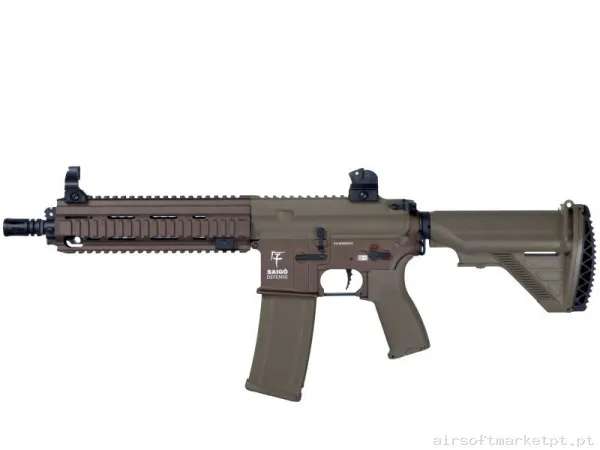 Réplica AEG 416 Saigo Shogun Aster Bluetooth MK1 Tan/Bronce — Rifles de Assalto (AR/M4/AK) — Airsoft Market PT
