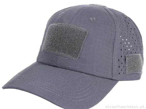 Gorra Beisbol Velcro Combat Zone 2025 Cap Grey — Proteção Ocular & Facial — Airsoft Market PT