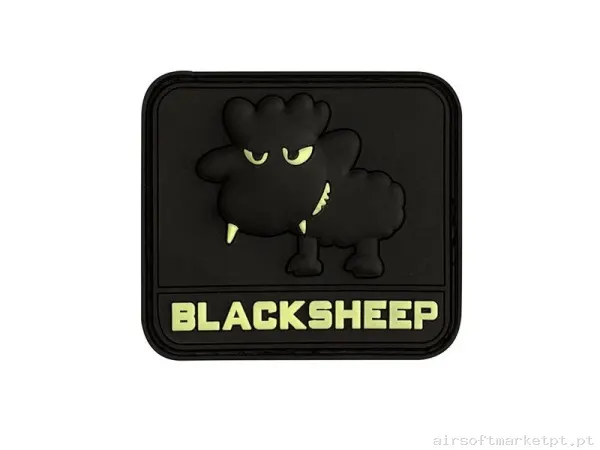 Parche PVC 3D BLACKSHEEP - Negro — Patches & Decoração — Airsoft Market PT