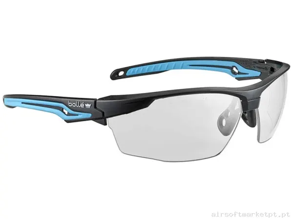 Óculos Bolle Tryon Transparentes com haste azul — Proteção Ocular & Facial — Airsoft Market PT