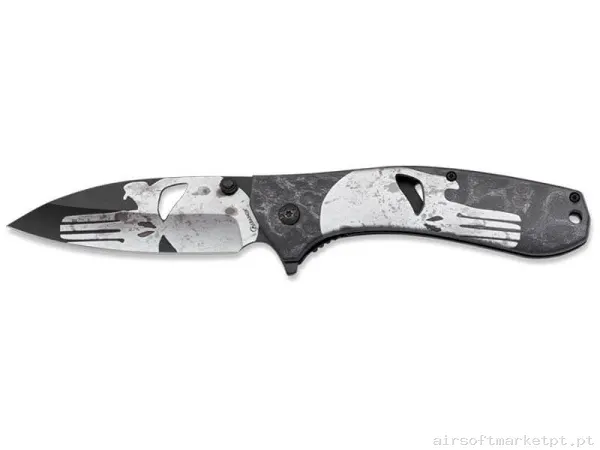 Faca Tática Albainox 18462 3d Caveira 9cm — Ferramentas — Airsoft Market PT