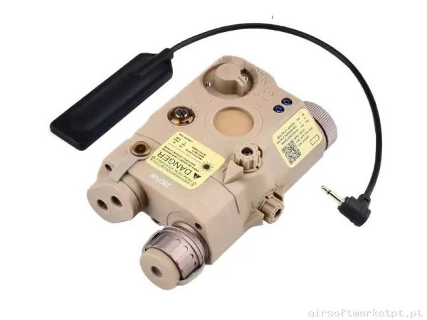 AN/PEQ Linterna/Módulo Láser Rojo Tan WADSN — Lanternas & Lasers — Airsoft Market PT