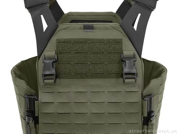 CHALECO LPC PORTA PLACAS WARRIOR ASSAULT LASER CUT LOW PROFILE CARRIER V1 RANGER GREEN — Coletes & Rigs — Airsoft Market PT