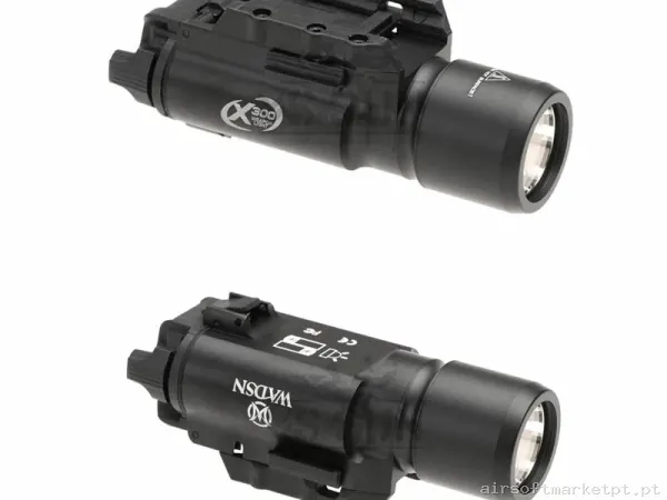 Linterna Wadsn X300 Para Pistola Negra — Lanternas & Lasers — Airsoft Market PT