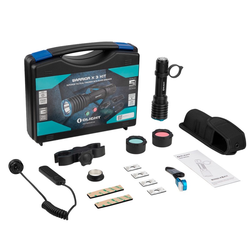 Kit de caça lanterna LED recarregável WARRIOR X 3 2.500 lum Olight — Lanternas & Lasers — Airsoft Market PT