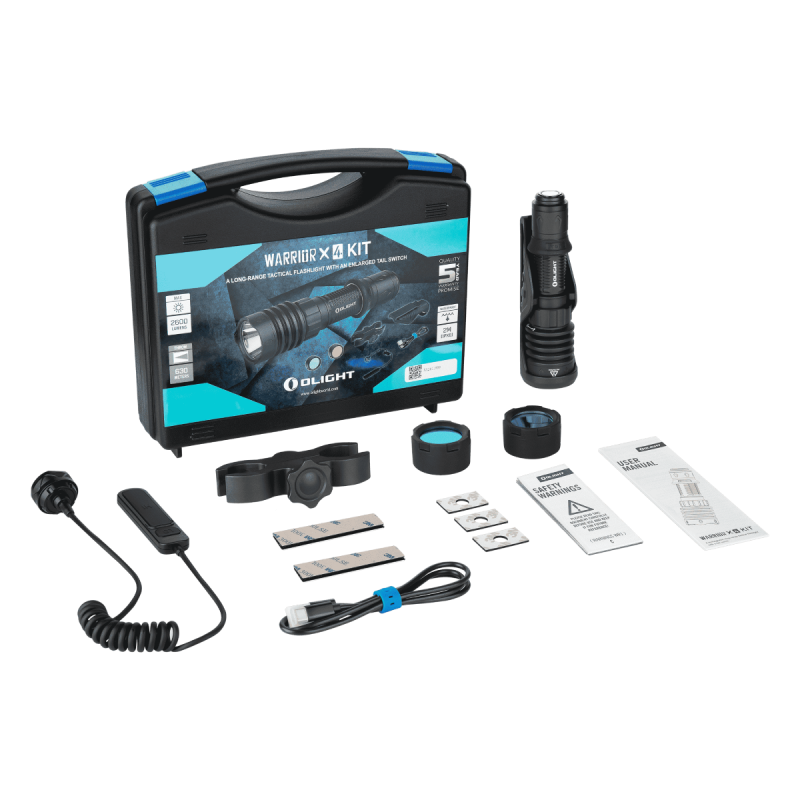 Kit de caça lanterna LED recarregável WARRIOR X 4 2.600 lum Olight — Lanternas & Lasers — Airsoft Market PT