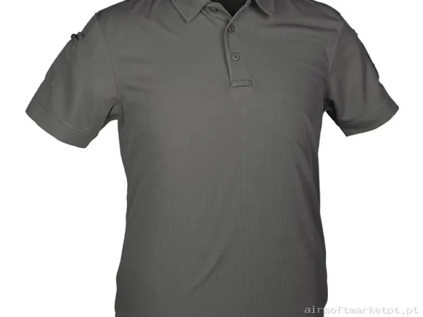 Polo Tático Manga Curta Mil-Tec Quick Dry 1/2 Urban Grey — Vestuário (Fardas) — Airsoft Market PT