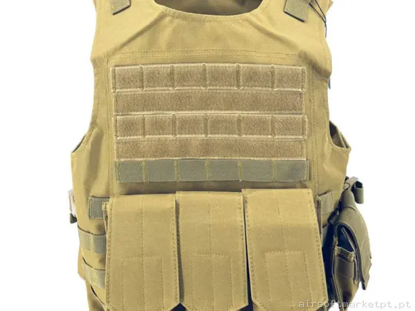 Colete Sixmm Fsbe tan — Coletes & Rigs — Airsoft Market PT