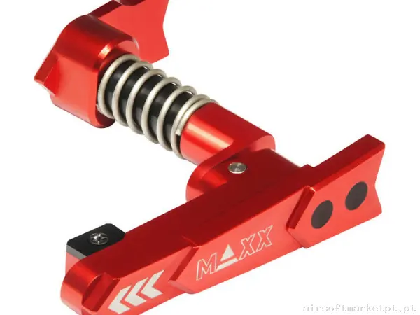 Externo Reten de Magazine M4 Ambidiestro Maxx Model Style a vermelho — Acessórios & Componentes — Airsoft Market PT
