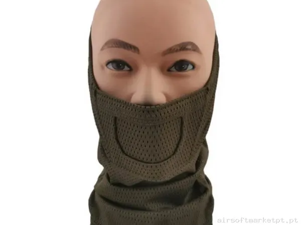 Máscara de Proteção Balaclava Cygnus Armory Face Warrior Gen.2 verde od — Proteção Ocular & Facial — Airsoft Market PT