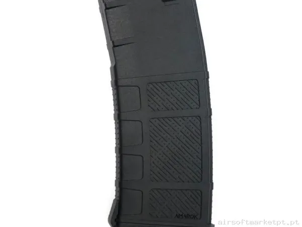 Magazine Réplica Midcap M4 Amarok Fast Feed A6 Polímero 250 Bbs negro/Azul — Carregadores / Magazines — Airsoft Market PT