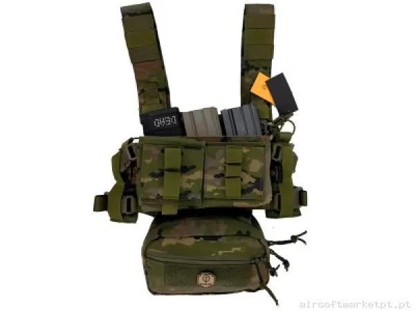 Mini Colete MPC Conquer Woodland — Vestuário (Fardas) — Airsoft Market PT