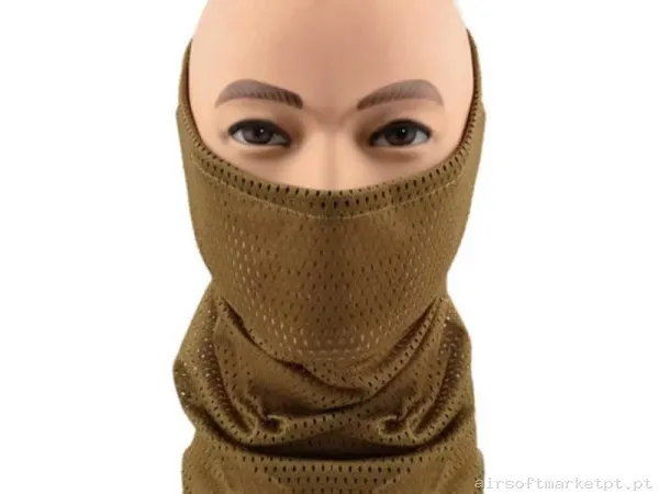 Braga Táctica Cygnus Armory Tubescarf coyote — Proteção Ocular & Facial — Airsoft Market PT