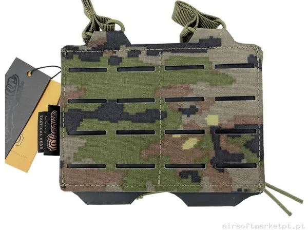 Pouch Portacargador Doble M4 Conquer Corte Láser Pixelado boscoso — Coletes & Rigs — Airsoft Market PT