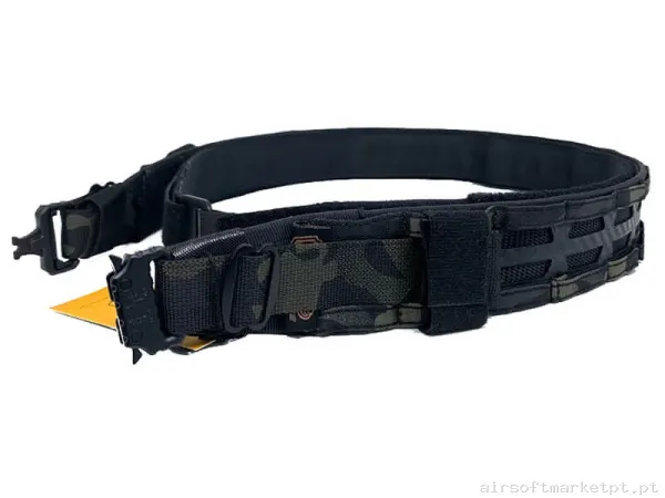 Cinturão tático MOLLE Conquer Fs Belt Estilo multicam Black — Gear Táctico — Airsoft Market PT