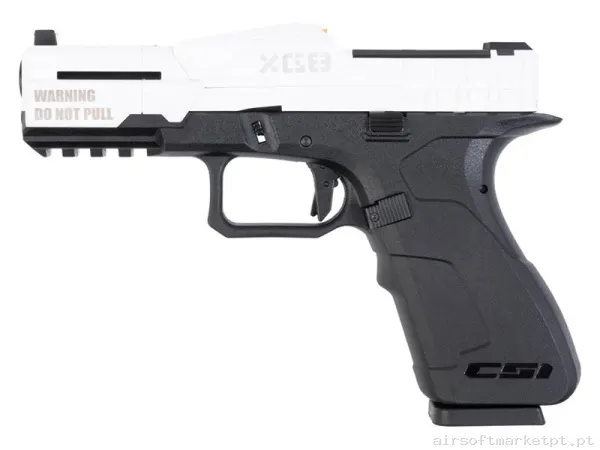 Réplica GBB Pistola G17 Poseidon Xg8-Pw negra/Branca — Pistolas — Airsoft Market PT