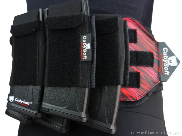 Pouch Magazine Pouch Quintuple M4 Cubysoft Thunder Mag Pouch Ar Mag X3+2 preto — Coletes & Rigs — Airsoft Market PT