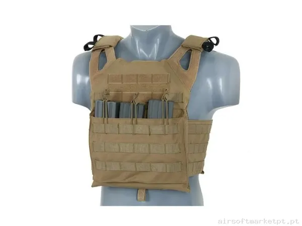 Chaleco JPC Con Placas Balísticas Tan - 8 Fields — Coletes & Rigs — Airsoft Market PT