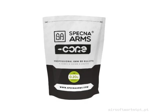 BBs Bio 0.20g Specna Arms Core 1kg Brancas — Munição (BBs) — Airsoft Market PT