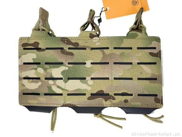 Pouch Portacargador Triple M4 Conquer Corte Láser Multicam — Coletes & Rigs — Airsoft Market PT