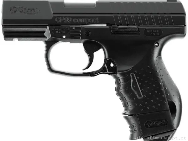 Réplika CO2 4.5mm Pistola Umarex Cp99 Compact Blowback negra — Pistolas — Airsoft Market PT