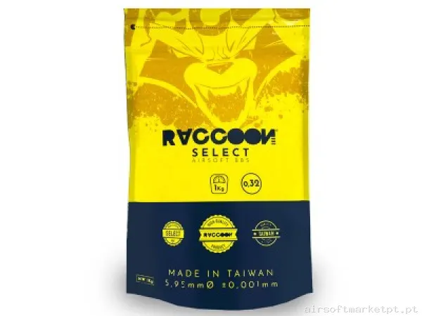 Bbs Muniçao 0,32 PVC Select Raccoon — Munição (BBs) — Airsoft Market PT
