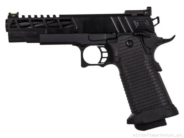 Réplica GBB Pistola Hi-Capa 5.1 Golden Eagle 3341 Custom preta — Pistolas — Airsoft Market PT
