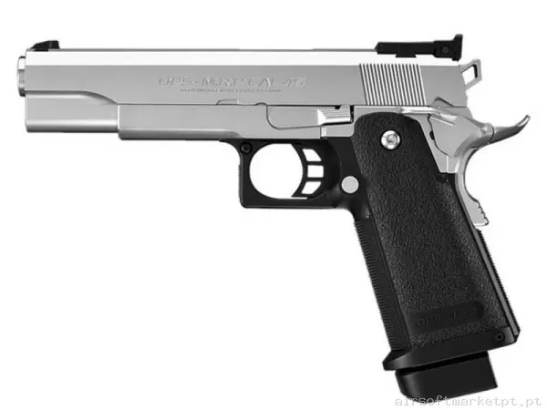 Réplica GBB Pistola Hi-Capa 5.1 Tokyo Marui Stainless — Pistolas — Airsoft Market PT
