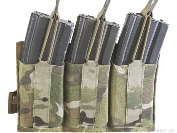 Pouch Magazine Pouch Triplo M4 Warrior Assault Laser Cut Elástico Destacável multicam — Coletes & Rigs — Airsoft Market PT