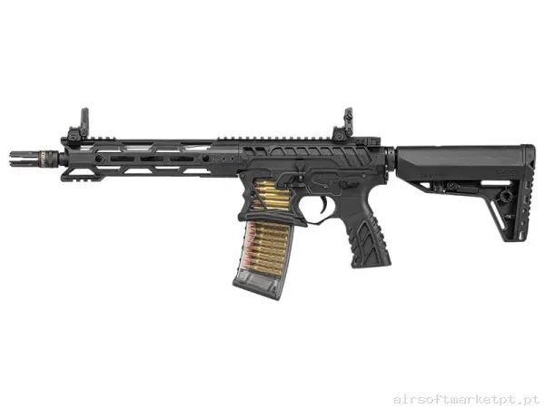 Réplica airsoft AEG M4 G&G Tr16 Gmsii Mk1 M-Lok negra (Gate Aster) — Rifles de Assalto (AR/M4/AK) — Airsoft Market PT