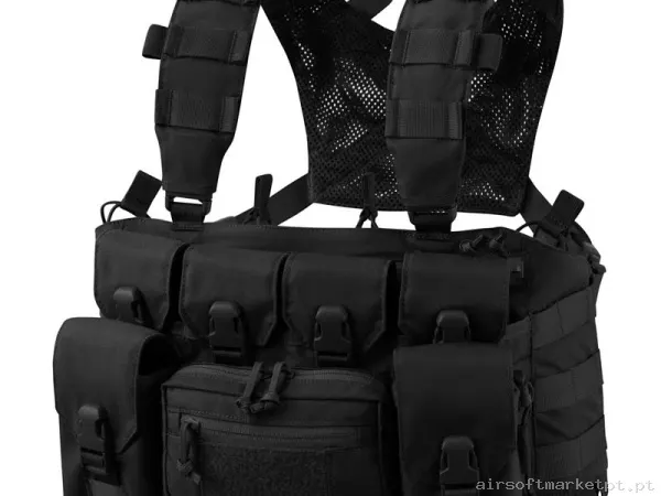 Colete Chest Rig Helikon-Tex Guardian Recce Rig negro — Coletes & Rigs — Airsoft Market PT
