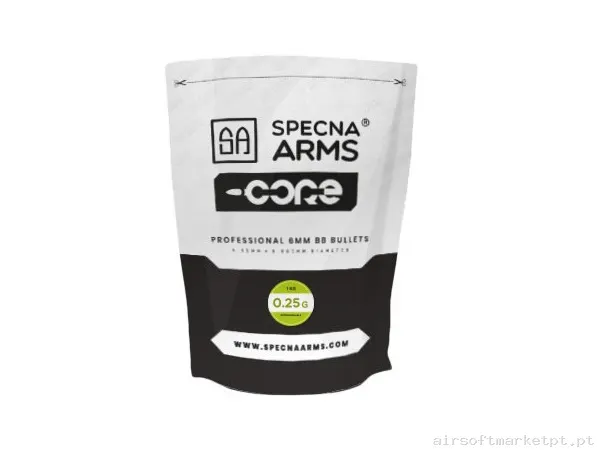 BBs Bio 0.25g Specna Arms Core 1kg Brancas — Munição (BBs) — Airsoft Market PT