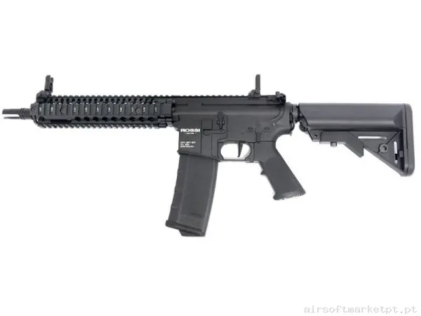 Réplica airsoft AEG M4 Rossi Neptune 9" Marsoc Full Black — Rifles de Assalto (AR/M4/AK) — Airsoft Market PT