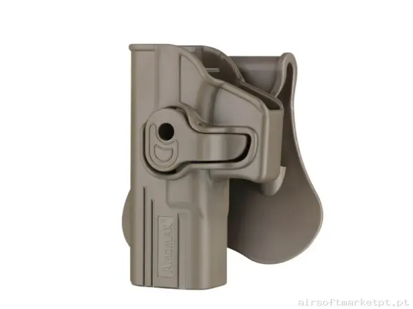 Funda Glock 13,17,18,19,23 Amomax GEN2 Para ZURDO - Tan — Gear Táctico — Airsoft Market PT