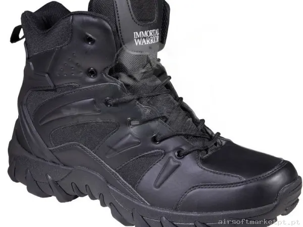 BOTA IMMORTAL WARRIOR DELTA 6” NEGRA CAÑA MEDIA - 42 — Calçado — Airsoft Market PT