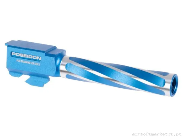 Externo Pistola Cano Externo Poseidon Tsunami Estriado azul — Acessórios & Componentes — Airsoft Market PT
