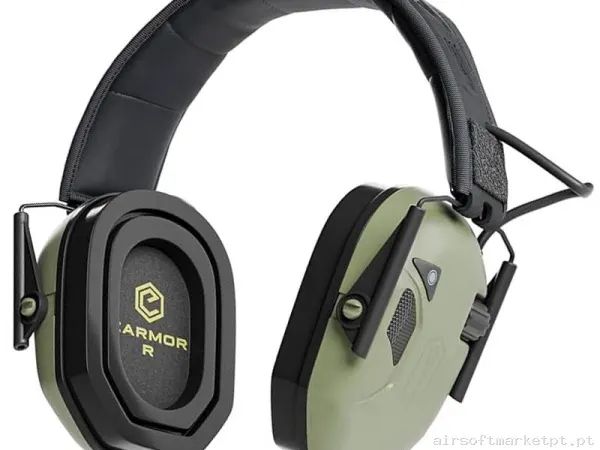 Protetor auditivo Earmor M300t verde Fg — Rádios & Comunicação — Airsoft Market PT