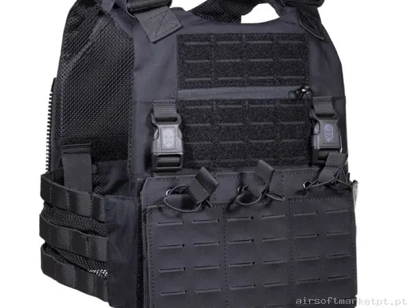Chaleco Corso Drake MK2 Negro — Coletes & Rigs — Airsoft Market PT