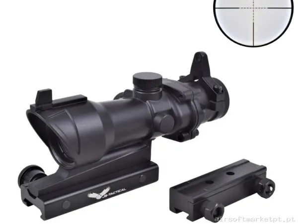 Mira Acog 4x32 JS Tactical - Negro — Miras & Ópticas — Airsoft Market PT