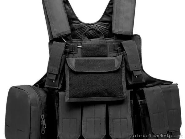 Colete Tático Ciras Oem preto — Coletes & Rigs — Airsoft Market PT