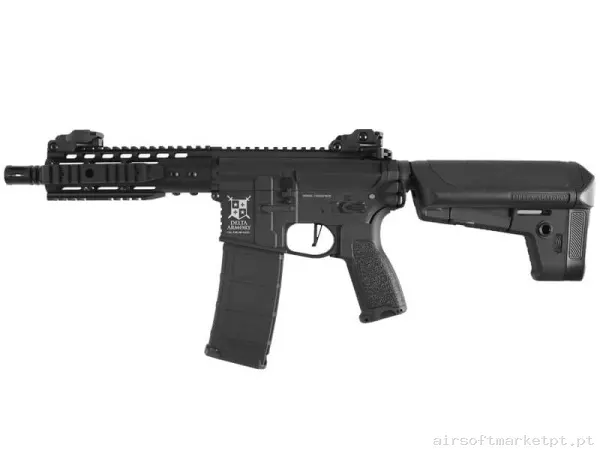 Réplica airsoft AEG M4 Delta Armory Bravo DA-B10 Keymod 8" Combo preta — Rifles de Assalto (AR/M4/AK) — Airsoft Market PT