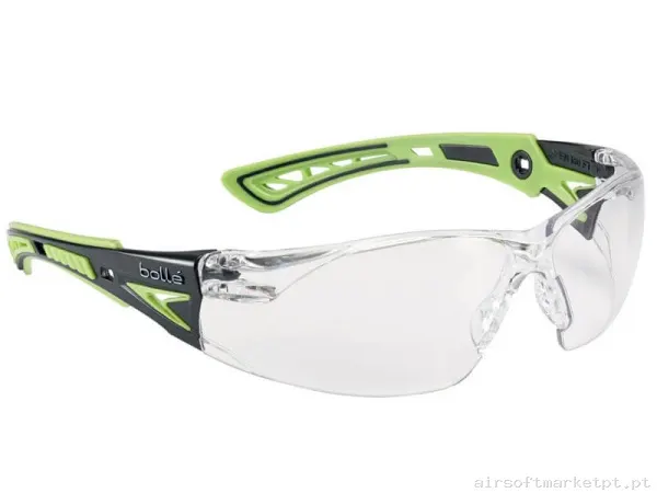 Óculos Bolle Rush+ Pc Transparentes verdes — Proteção Ocular & Facial — Airsoft Market PT