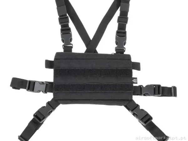 Chaleco Chest Rig Delta Tactics Speedsoft V2 Negro — Coletes & Rigs — Airsoft Market PT