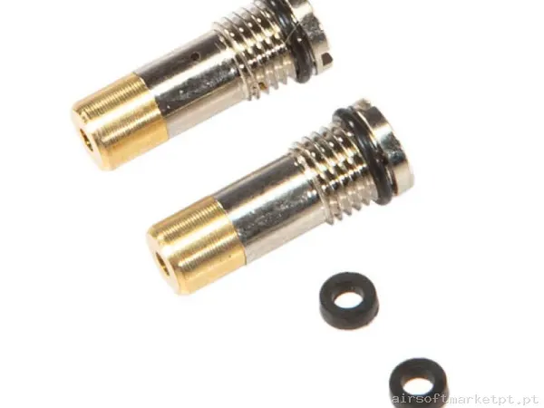 Interno Válvula Entrada Magazine Gas Unicorn Airsoft M4.5 Gas Fill Valve 2u — Carregadores / Magazines — Airsoft Market PT