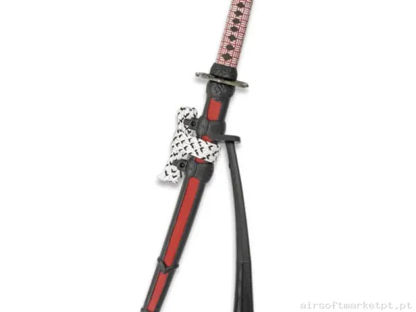 Katana Ornamental Mini Estilo Japones Tole10 Imperial 32482 roja (Con Soporte) — Ferramentas — Airsoft Market PT