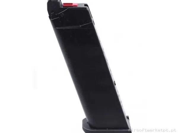 CARGADOR PISTOLA GAS GLOCK VX ARMORE WORKS CUSTOM NEGRO 27BBS — Carregadores / Magazines — Airsoft Market PT