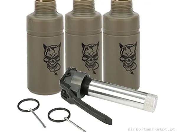 GRANADA THUNDER B DEVIL PACK 3 PIEZAS TB-07 — Grenades & Lançadores — Airsoft Market PT